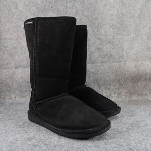 Bearpaw Shoes Womens 9 Boots Winter Warm Comfort Casual Emma Tall Leather Wool